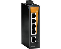 Weidmüller IE-SW-BL05T-5TX Unmanaged Fast Ethernet (10/100) Zwart, Oranje