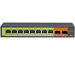 Zyrex® Internet Splitter - Netwerk Switch - Ethernet - 10 Ports - 2500 Mbps- Zwart - 13cm x 7cm x 3cm