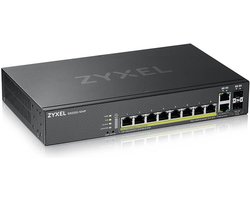 Zyxel GS2220-10HP-EU0101F netwerk-switch Managed L2 Gigabit Ethernet (10/100/1000) Power over Ethernet (PoE) Zwart
