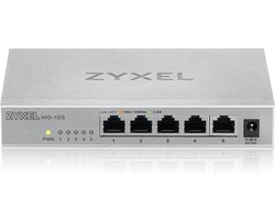 Zyxel - MG-105 - 5-Poort 2.5G Multi-Gigabit Unmanaged Switch - Thuis Entertainment - SOHO Netwerk