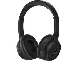 ATouch Kinderkoptelefoon Lite-V – Volumebegrenzing - Koptelefoon kinderen – Microfoon – Bluetooth koptelefoon – Duurzaam – Zwart