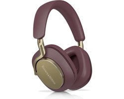 Bowers & Wilkins Px8 Flagship Draadloze Over-Ear Noise Cancelling Koptelefoon, Bluetooth 5.0, Snelladen, 30u Hi-Res Audio, Ingebouwde Microfoon - Burgundy