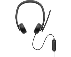 DELL WH3024 Headset Bedraad Hoofdband Oproepen/muziek USB Type-C Zwart