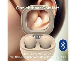 Draadloze Slaapoordopjes - Earbuds - Noise Blocking, Klein Ontwerp voor Zijslapers, 120 uur Accuduur, Bluetooth 5.3