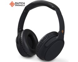 DUTCH ORIGINALS Noise Cancelling Koptelefoon - Draadloze Hoofdtelefoon met Microfoon - Bluetooth - Opvouwbaar - Zwart