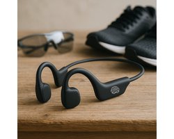 Dutch Wanted RunS22 - Koptelefoon - Hardloop oordopjes - Draadloze oordopjes - Sporthoofdtelefoon - Wireless oordopjes - Sport oortjes - Noise cancelling - Zwart