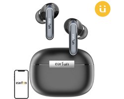 Earfun Air 2 - draadloze oordopjes - Hi-res audio - LDAC-decodering - Bluetooth 5.3 - 10 mm wollen composiet dynamische drivers - 4 microfoons - 40 uur speeltijd - IPX7 waterdicht met SweatShield™-technologie - Gamemodus