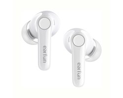 EarFun Air Pro 4 - Glossy White - Oplaadcase met snellader - USB-C - Instelbare Noise Cancelling - 6 microfoons - cVc 8.0 - 52 uur gebruikstijd