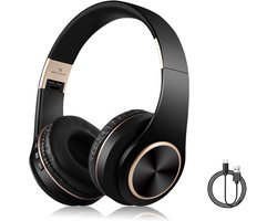 Gloovon - Bluetooth Koptelefoon - Over Ear - Draadloos - Noise Canceling - Handsfree Bellen - Hi-Fi Stereo geluid - Zwart