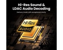 hoofdtelefoon 43dB - Keuze Draadloze Bluetooth - Hybride Actieve ruisonderdrukking Hi-Res LDAC 75H Ruimtelijk Audio Headset Oortelefoon