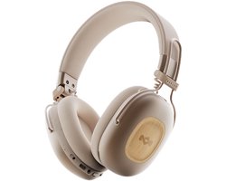 House of Marley Positive Vibration Rebel ANC OverEar Koptelefoon – Bluetooth Hoofdtelefoon - 130 uur Afspeeltijd – Bluetooth 5.4 – Comfortabel Design – Ecofriendly materialen – 40 MM Drivers - Cream