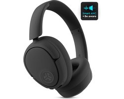 JLAB Jbuds LUX ANC Koptelefoon Draadloos - Noise Cancelling Hoofdtelefoon – 70 Uur Speeltijd – Be Aware Audio – Bluetooth Multipoint – Aanpasbare Equalizer Instellingen – Inklapbaar Design Met Zachte Oorkussens - Zwart