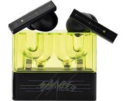 Moondrop Space Travel 2 - True Wireless Oordoppen - TWS - Actieve Noise Cancelling - Bluetooth 5.3 - Gaming Mode - Oplaadcase - Zwart/Groen