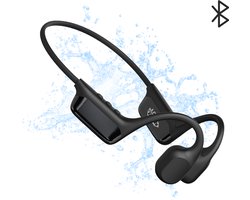 MrGoods - Bone Conduction Headphone V2 - Open Ear Koptelefoon - Bone Conduction Koptelefoon - Sport Oortjes - Koptelefoon Bone - Sport Hoofdtelefoon - Waterdicht - Bluetooth 5.4 - 32GB Geheugen - Geschikt voor elk Apparaat - Zwart