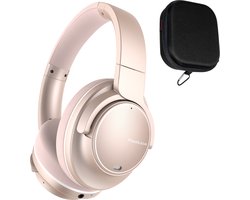 PowerLocus MoonFly Bluetooth Koptelefoon – Over-Ear Active Noise Cancelling Koptelefoon – 70 uur batterijduur – Microfoon – incl. Premium Case - Rose Gold