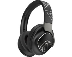 PowerLocus MoonFly Koptelefoon Over-Ear met Active Noise Cancelling, Draadloze Hoofdtelefoon, Voice Assistant Activation - Zwart/Grijs
