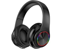 Pro Care Excellent Quality® Headset met Microfoon LED verlichting - Headset Draadloos - Bluetooth - Active Noise Reduction - SD card mogelijkheid - Kleur Zwart