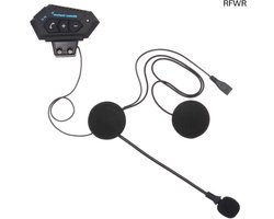 RFWR® Draadloze motorhelm hoofdtelefoon met Bluetooth 4.0 en EDR - Handsfree muziek en belervaring