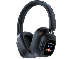 Siindoo JH-ANC930 Plus Bluetooth 5.3 Over-Ear Koptelefoon – Hybrid Active Noise Cancelling ANC – LED Touchscreen Display – 40 mm Drivers – Diepe Bass – Bluetooth & 3.5 mm – Lange Batterijduur – Memory Foam Comfort – Zwart