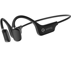 Song A5S Sport oortjes– Bone Conduction Headphone- Hardloop Hoofdtelefoon– Sport koptelefoon – Sport oordopjes - Draadloos – Bluetooth 5.0 - Waterbestendig – Lichtgewicht, Sportief & Veilig –Zwart