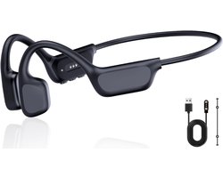 White-Label® Bone Conduction Headphone - Koptelefoon voor Activiteiten - Draadloos - Bleutooth - Zwart