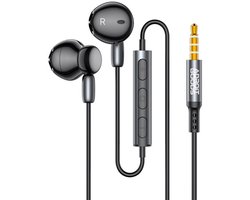 AdroitGoods 3,5mm Jack Oortelefoons met Microfoon & HiFi Stereo Geluid – Oordopjes/Oortjes - Compatibel met 3,5mm audioapparaten