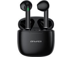 AWEI Bluetooth 5.3 T26 Pro TWS hoofdtelefoon + dockingstation zwart/zwart