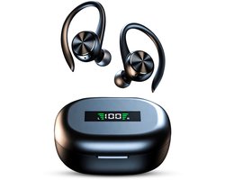 Azorix Sport Draadloze Oordopjes – Oortjes draadloos - Bluetooth - IP55 Waterbestendig - Aanpasbare EQ3 instellingen - Hardlopen - Zwart