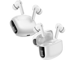 Duo Pack Buddi Pulse Draadloze Oordopjes - Bluetooth Oordopjes - Oortjes Draadloos - Noise Cancelling - LED Display - Met Microfoon - Touch Controls - ANC + ENC - Wit
