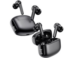 Duo Pack Buddi Pulse Draadloze Oordopjes - Bluetooth Oordopjes - Oortjes Draadloos - Noise Cancelling - LED Display - Met Microfoon - Touch Controls - ANC + ENC - Zwart