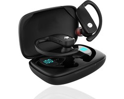EDSYS Draadloze Oordopjes – Bluetooth Sport Oortjes Draadloos – Lange Batterijduur & Snelladen – Waterdicht – Hifi-Audio