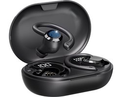 EDSYS Sport Oordopjes Draadloos – Draadloze Bluetooth Oortjes met Display – Bluetooth 5.4 – Waterdicht – Lange Speelduur