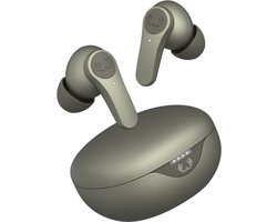 Fresh ’n Rebel Twins Rise - Draadloze Oordopjes met Noise Cancelling - Draadloos Opladen - 30 Uur Speelduur - Dried Green