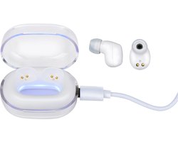 Grundig Draadloze Oordopjes Bluetooth - In-Ear Oortjes met USB-C Oplaadcase - Earbuds Draadloos met Microfoon - 3 Uur Speeltijd - Wit
