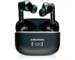 Grundig Draadloze Oordopjes - Earbuds Bluetooth 5.3 - Active Noise Cancellation (ANC) - Environmental Noise Cancellation (ENC) - Oortjes incl. Oplaadcassette met LED-Display - USB-C Oplaadbaar - Batterijduur 25 Uur