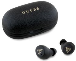 Guess - Grained Classic Logo - Bluetooth Headphones / Oordopjes - TWS + Docking Station - Zwart