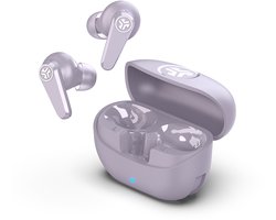 JLAB Go Pods ANC Oortjes Draadloos – 26 Uur Speeltijd – Draadloze Oordopjes - Bluetooth Multipoint – Hybrid Active Noise Cancelling Oortjes – Aanpasbare Equalizer Instellingen EQ4 – Fast Charging Case Met Ingebouwde Oplaadkabel - Lila Roze