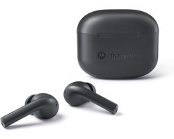 Motorola MOTO Buds 065 Draadloze Oordopjes - Draadloze Oortjes met Bluetooth 5.3 - Waterbestendige In-Ear Oordopjes - 15 M Draadloos Bereik - Earbuds tot 17 Uur Afspeeltijd - Zwart