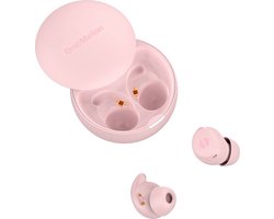 OneMelon Drops - draadloze oordopjes - Roze - kleine oordopjes - bluetooth 5.3 oortjes o.a. voor slapen - ANC en Transparency mode - ENC microfoon - touch bediening - usb-c - slaapoordopjes