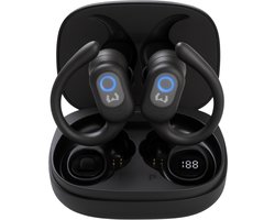 Oortjes Draadloos - Sport Oortjes met Oorhaakjes - Draadloze Oordopjes - Dual LED - 40 Uur Batterij - Oortjes met Auto Pairing - Touch Control - Deep Bass
