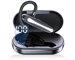 Otiume Draadloze Headset PRO - Noise Canceling – Incl. Oplaadkoffer - Bluetooth 5.3 – Handsfree Bellen - Zwart/zilver