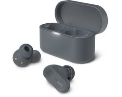 PHILIPS TAT3509 Noise Cancelling True Wireless In-Ear Bluetooth Oortjes - Klein, Natuurlijk geluid, Dynamische bas, Oplaadcase, Heldere gesprekken, Ideaal voor woon-werkverkeer en sporten - Donker grijs