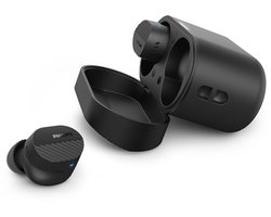 PHILIPS TAT5000BK/00 oordopjes - Perfect, natuurlijk geluid Noise Canceling Pro (Ruisonderdrukking) - 40 uur afspreeltijd - Multi-Point verbinding - App control - 6-mic-technologie - Betrouwbare pasvorm voor in het oor - Zwart
