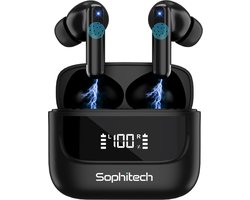 SophiBuds Pro - Draadloze Oortjes Bluetooth - Oordopjes Draadloos met ANC & ENC Noise Cancelling - Bluetooth Oordopjes Universeel - Geschikt als Earpods - BT 5.4 - Zwart