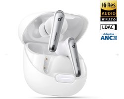 Soundcore Liberty 4 NC draadloze oordopjes bluetooth met 98,5% ruisonderdrukking, adaptieve ruisonderdrukking voor oren en omgeving, Hi-Res-geluid, 50u-accu, draadloos opladen, Bluetooth 5.3