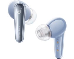 soundcore Liberty 4 - Prime auto-ruisonderdrukkende oordopjes blauw- echt draadloze oordopjes met ACAA 3.0 - Dual Dynamic Drivers voor Hi-Res premium geluid - Spatial Audio met Dual Modes - Hartslagmeter