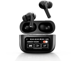 Tech Essentials FlexBeat Met Smart Charging Case - Draadloze Oordopjes - Zwart - Bluetooth - Active Noise Cancelling - Sport Oortjes - Hardlopen - Koptelefoon - Muziek - Microfoon