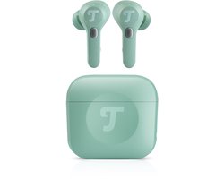 Teufel AIRY TWS PRO - True-Wireless in-ear Bluetooth-hoofdtelefoon met actieve ruisonderdrukking, transparantiemodus, draadloos opladen, IPX4 waterbestendig - Misty Green