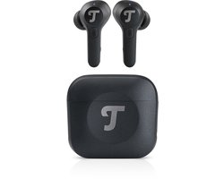 Teufel AIRY TWS PRO - True-Wireless in-ear Bluetooth-hoofdtelefoon met actieve ruisonderdrukking, transparantiemodus, draadloos opladen, IPX4 waterbestendig - Night Black