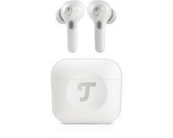 Teufel AIRY TWS PRO - True-Wireless in-ear Bluetooth-hoofdtelefoon met actieve ruisonderdrukking, transparantiemodus, draadloos opladen, IPX4 waterbestendig - Silver White